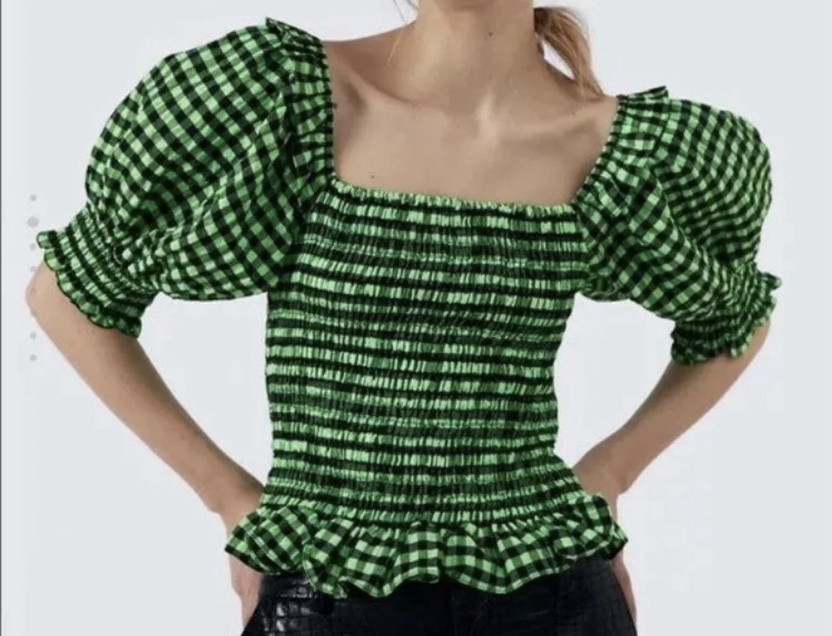 smock top zara