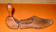 vintage wood shoe form women dress measure foot size