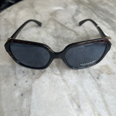 Elie Tahari Tortoise Square Sunglasses Elie Tahari EL215 Tortoise Frame Black Lens Women main image 2