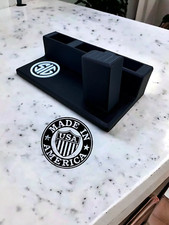 Display stand With 3 Magazine Holders for Sig Sauer P320 Pistol Black And White