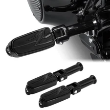 Rear Footpegs Footrest & Brackets Mount Fit For Harley Softail Low Rider Fat Bob