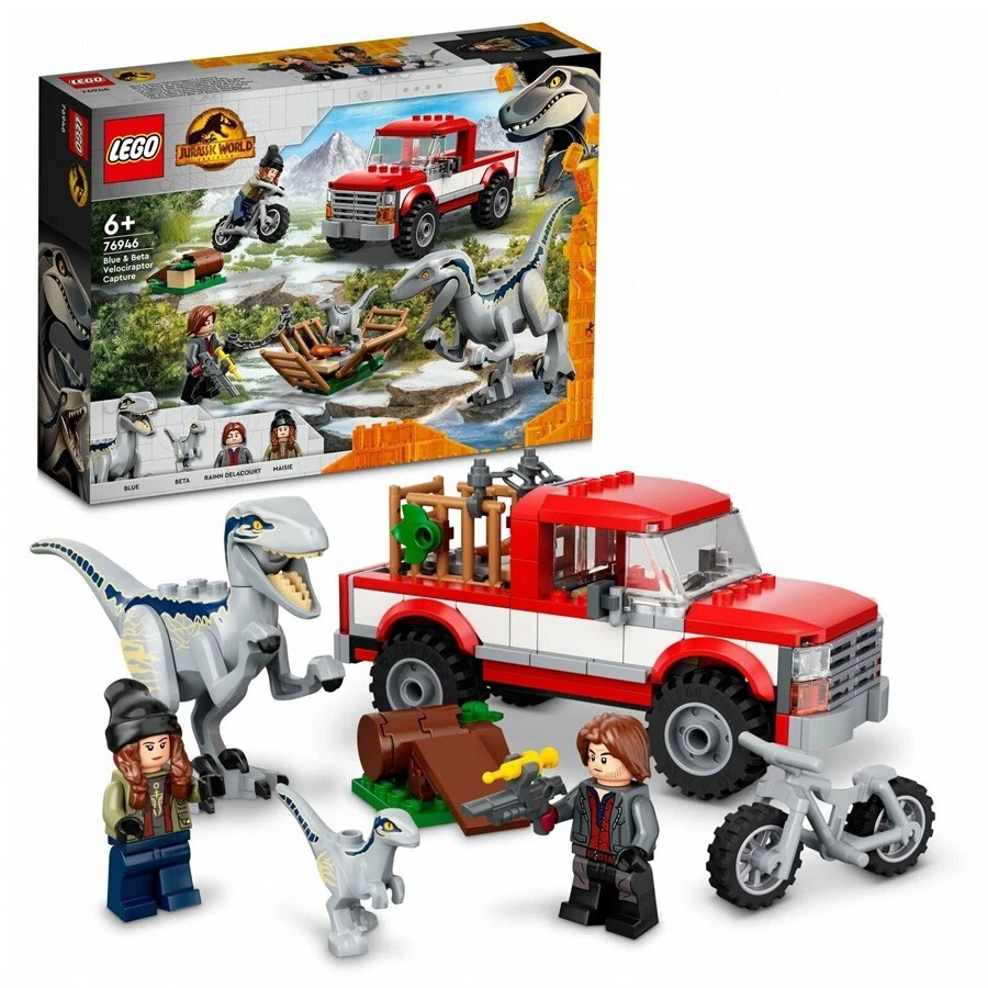 LEGO JURASSIC WORLD 76946 Blue & Beta Velociraptor Capture. 181 PCS New Sealed - Image 3 of 4