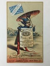 Trade Card: 1880s Victorian James Pyles Pearline Washing Soap - NY
