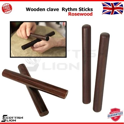 SL Hand Percussion Clave Rhythm Sticks Folk Musical Instrument Rosewood Clavess