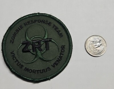 Zombie Response Team ZRT Jacket Patch Victus Mortuus Venator Living Dead Destroy