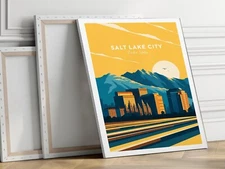 United States, Utah Traditional 40x50cm Stretched Travel Canvas Wall Art Print