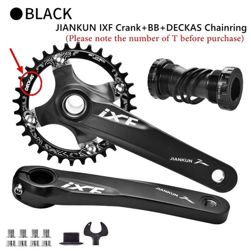 MTB Bicycle Integrated Crankset 104BCD 170mm Crank Chainring 32/34/36/38T - Picture 7 of 44