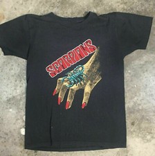 Vintage Scorpions Single Stitch 1980s Cotton Black Unisex S-234XL T-Shirt J702