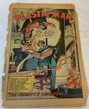 1955 PLASTIC MAN 57  just the first tattered wrap