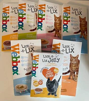 Webbox Lick-e-lix Cat Treats Various Flavours UK