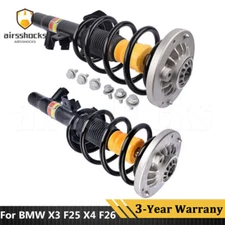 2PCS Front Shock Absorber Struts Assembly w/EDC For BMW X3 F25 X4 F26 2011-2018