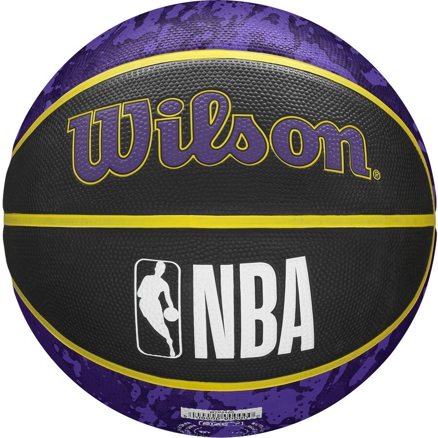 Wilson LA Lakers NBA Tie-Dye Size 7 Basketball Boxed w/Ball Pump