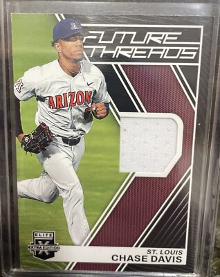 2023 Panini Elite Extra Edition Future Threads Chase Davis Relic Cardinals