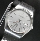 Vintage Seiko King Quartz 5856-8030 Silver Original bracelet Kanji #243c