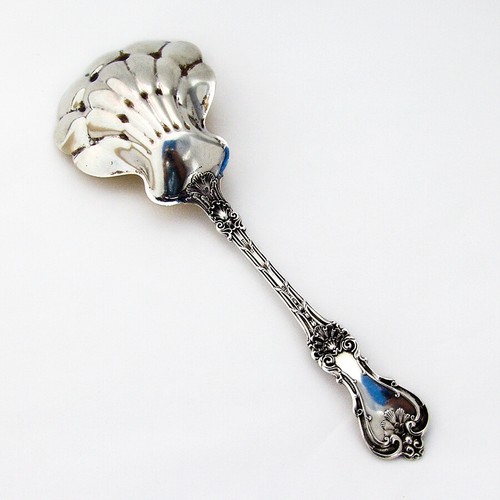 King Edward Berry Spoon Gilt Fluted Bowl Whiting Sterling Silver Pat 1901 - Picture 2 of 4