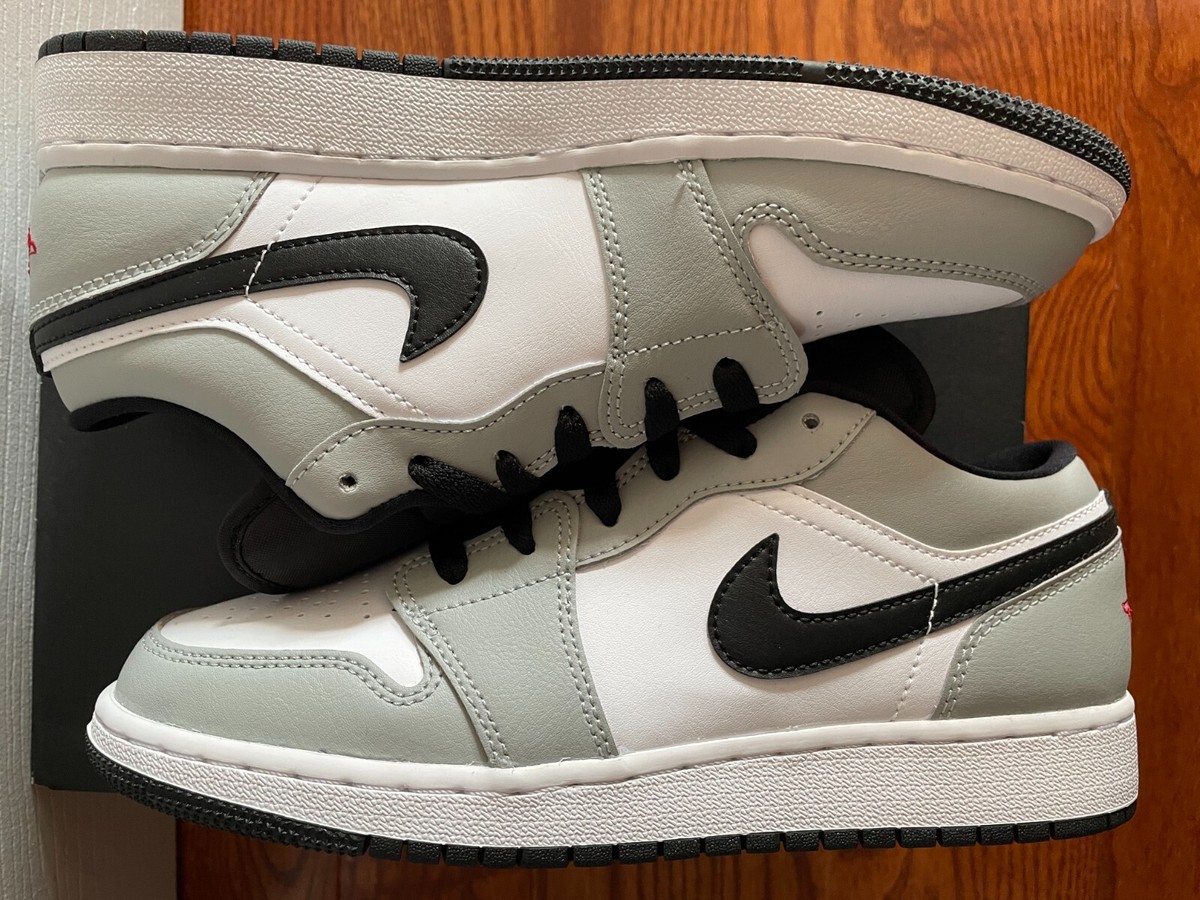 Nike Jordan 1 Low Light Smoke Grey GS 7y Women 8.5 NEW 553560-030