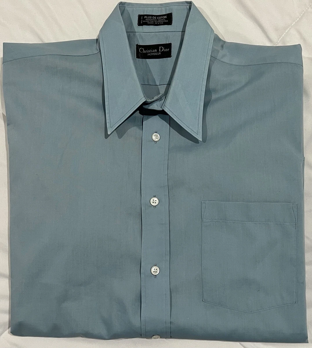 Christian Dior Monsieur Button Up Shirt Mens L|XL Vintage ‘80s ’90s Made In  USA