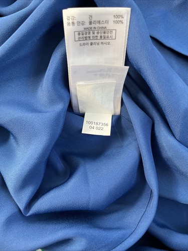 Abito donna Brooks Brothers seta georgette stampa farfalla fiocco taglia 10 NUOVO - Foto 14 di 14