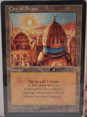 MTG 巨大　ポスター City Of BRASS- Giant Tournament PROMO MTG Card Jumbo Oversized 6 X