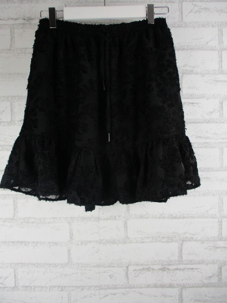 Decjuba womens a-line skirt black S 10 drawstring waist