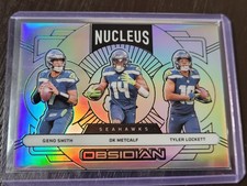 2024 Obsidian Nucleus Silver #22 Geno Smith DK Metcalf Tyler Lockett 45/99