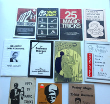 LOT 6 - 11 MAGIC Books 120.00 Value Adams,Klamm,comedy,business,tricks,ad-libs 