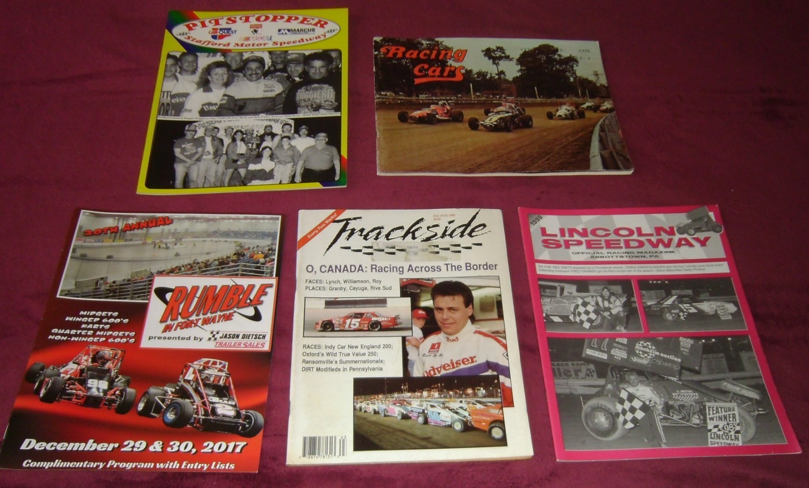 Lot of 20 Various Auto Racing Programs