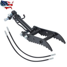 Hydraulic Thumb Clip Mini Excavator Digger Attachment With Hydraulic Hoses