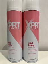 Shaving Gel By Xprt Satin Wild Berry 200ml X 2 Cans 40.00 per litre