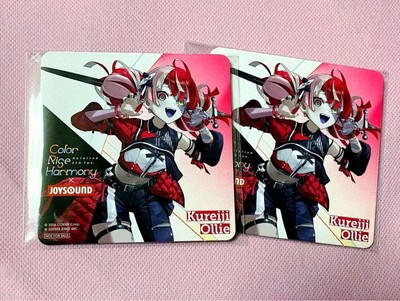 Hololive Joysound Coaster Crazy Ollie 2 Piece Set Rare Authentic Limited