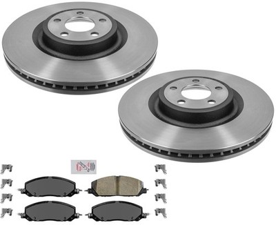 High Performance Disc Brake Rotors Pads Fits Explorer ST 3.0L Turbo Red Caliper