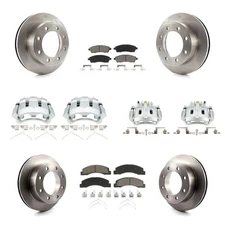 Front Rear OE Brake Rotors Pads Calipers Kit for Ford F-250 Super Duty Excursion