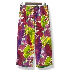 Jams World Crop Pants S Luminous Floral 100 Rayon Vacation Resort Maximalist