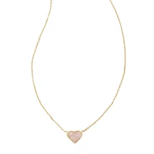 Kendra Scott Anna 14K Gold Over Brass Pendant Necklace - Rose Quartz