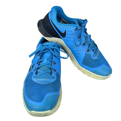 Nike Metcon 2 Flywire Mens 8 Blue Athletic Shoes Cross Train Running 819899-401