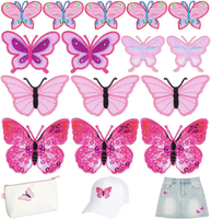 Magiclulu Schmetterling AufnäHer 10 StüCk Stickerei Applikationen Zum AufnäHen D