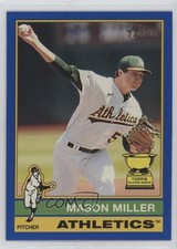 2025 Topps Heritage High Number SP Dark Blue Border Mason Miller #405 1i5e