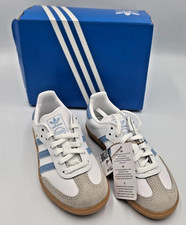 Adidas Samba OG C Kids 11K White Blue Gum Sneakers JQ2828 Toddler Shoes NIB