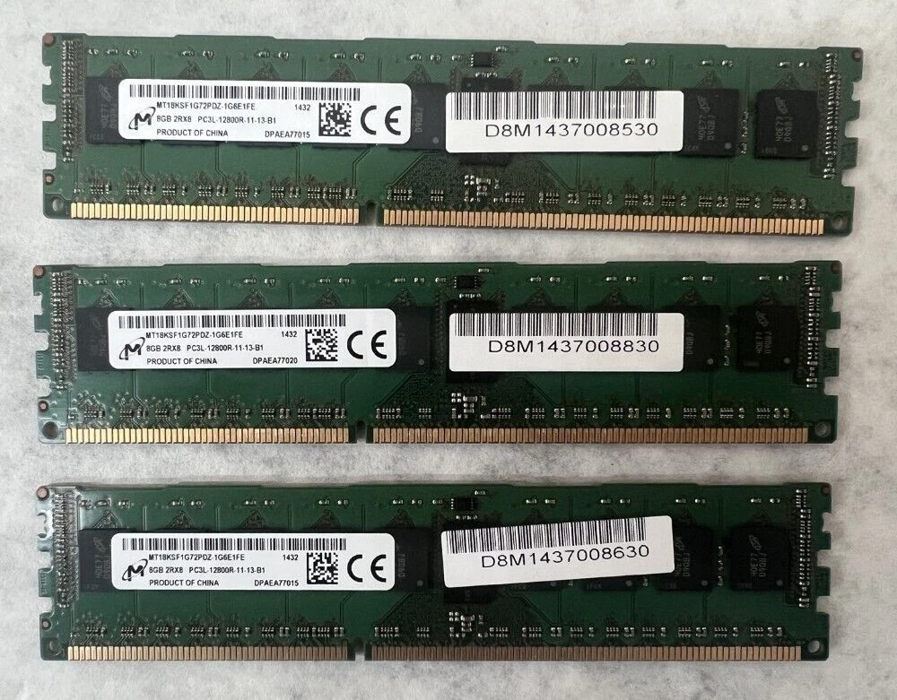A-Tech 24GB Kit (6x4GB) DDR3/DDR3L 1333MHz PC3L-10600R ECC