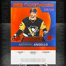 2020-21 Credentials - Anthony Angello Rookie RC #/149 - #72 PENGUINS MINT