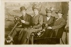 1910s RPPC Arcade Photo Prop Automobile Party White City Amusement Park Seattle — photo 1