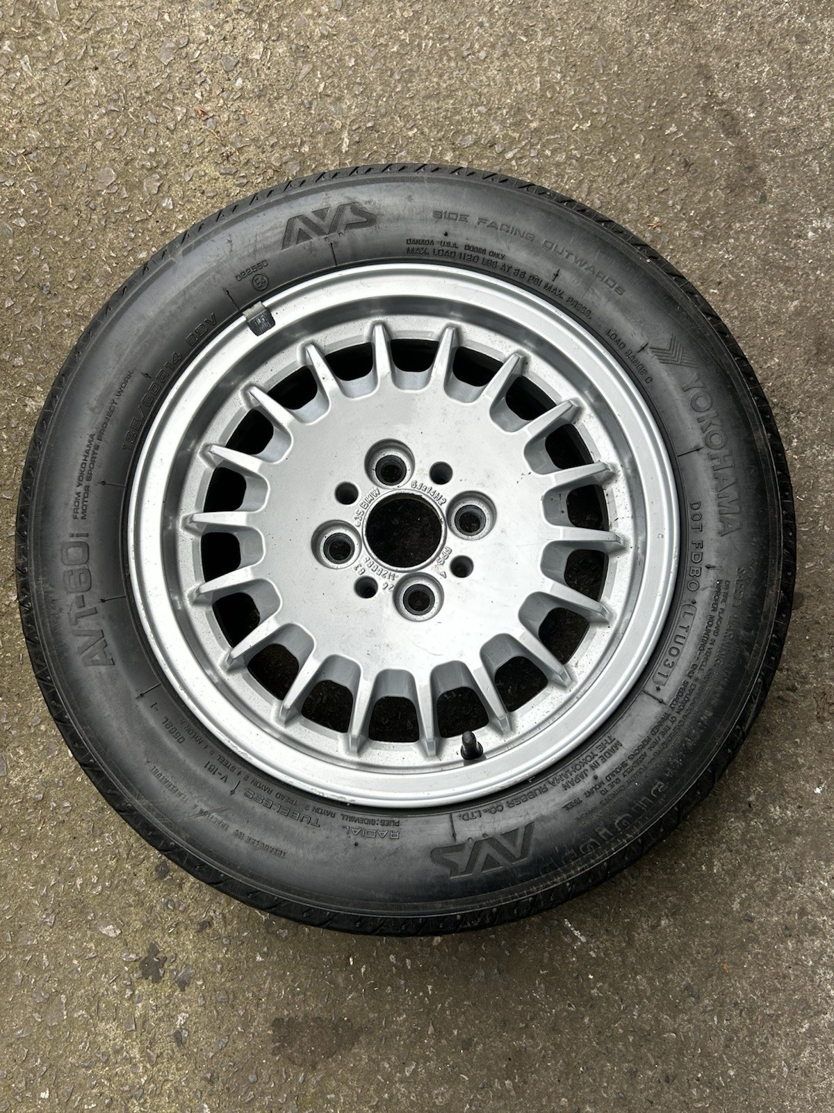BMW E30 14” Alloy Wheel - Bottle Top Style 4x100 - Picture 1 of 4