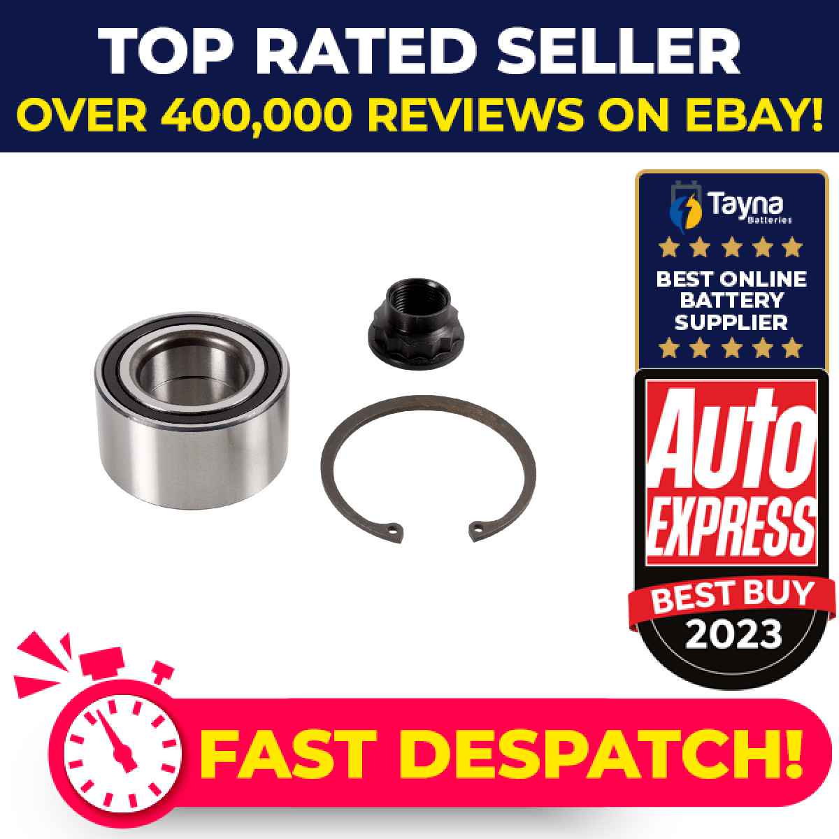 Wheel Bearing Kit fits TOYOTA YARIS VERSO NCP2, NCP22 1.3 Front Left or Right