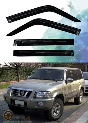 For Nissan Patrol Y61 97-24 Deflector Window Visors Guard Vent Weather Shield - Bild 1 von 4