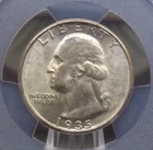 1935 "D" Washington SILVER Quarter 25c PCGS MS64 #541 BU Uncirculated ECC&C, Inc