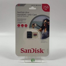 New SanDisk Ultra 256GB microSDXC UHS-I Card w/ SD Adapter