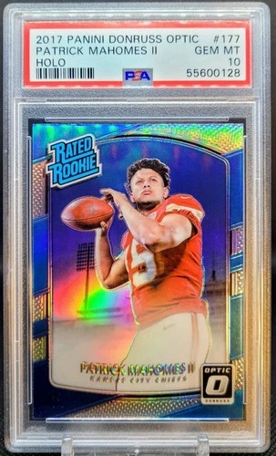 2017 Donruss Optic Patrick Mahomes Holo PSA 10
