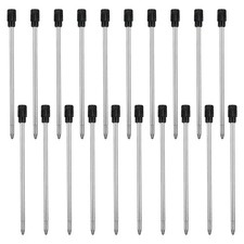 20PCS 2.75in Ballpoint Pen Refills, 1mm Medium Tip Black Ink Refill Replaceab...