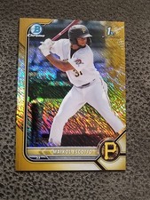2022 Bowman Chrome Maikol Escotto 1st Prospects Gold Shimmer Refractor #BCP-52