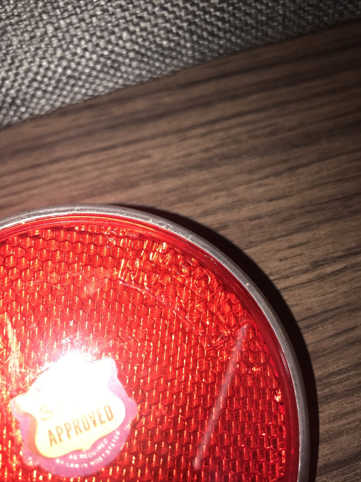 VINTAGE SCHWINN KRATE STING-RAY BICYCLE NOS REFLECTOR 3" GULCO STATE APPROVED